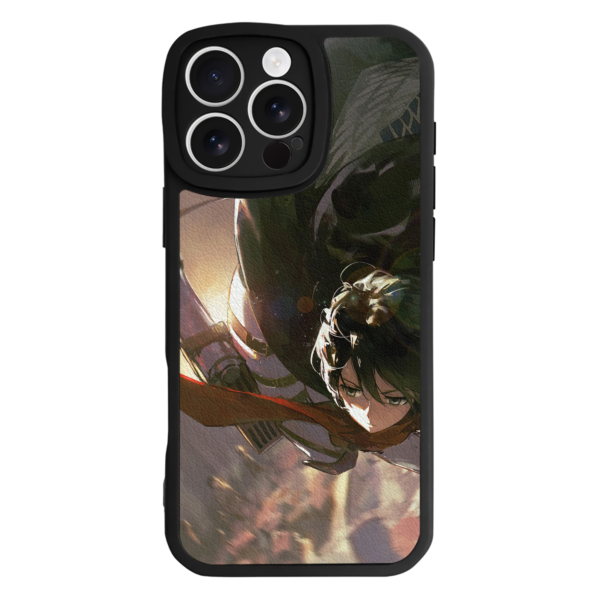 （画像用） 進撃の巨人 Attack on Titan 【iPhone 16シリーズ対応】シリコンスマホケース（レザー調） 材質：シリコン